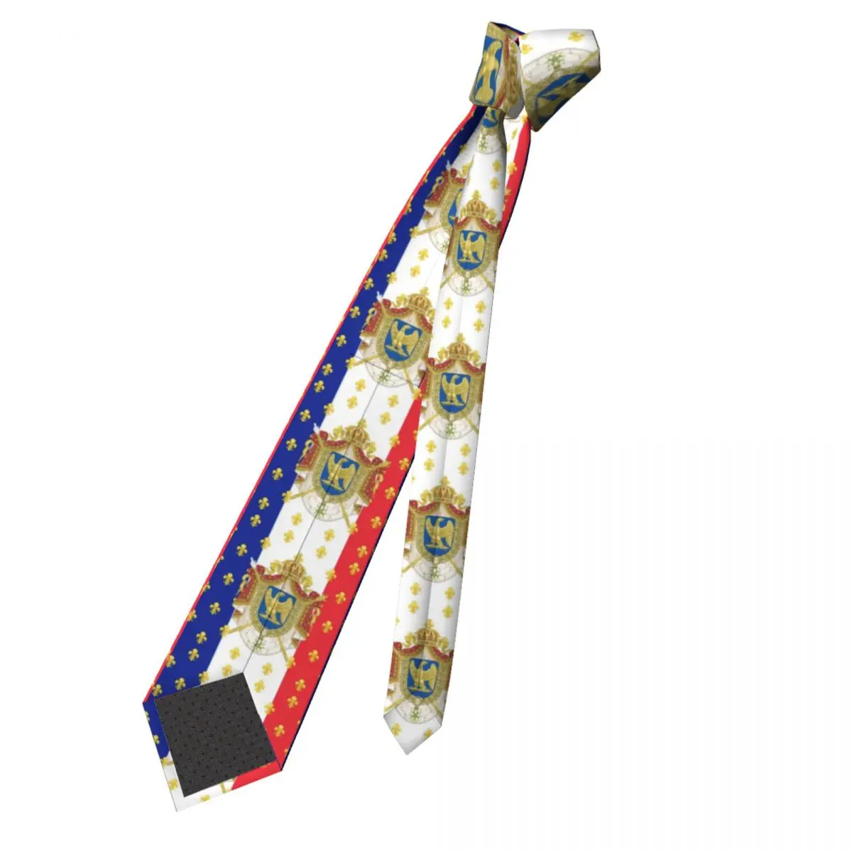 Classic Royal Standard napoleone francia Flag Neck Ties uomo Custom Silk French Empire Coat Of Arms cravatte per ufficio Gravatas