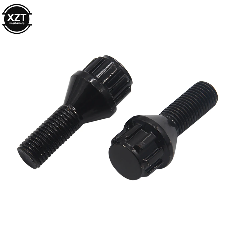 1 Set M12 x 1.5 4+1 Aluminum Alloy Wheel Lock Bolt Tire Anti-theft Screws Nut For BMW E30 E36 E46 E90 2003 2004 2005 2006-2013