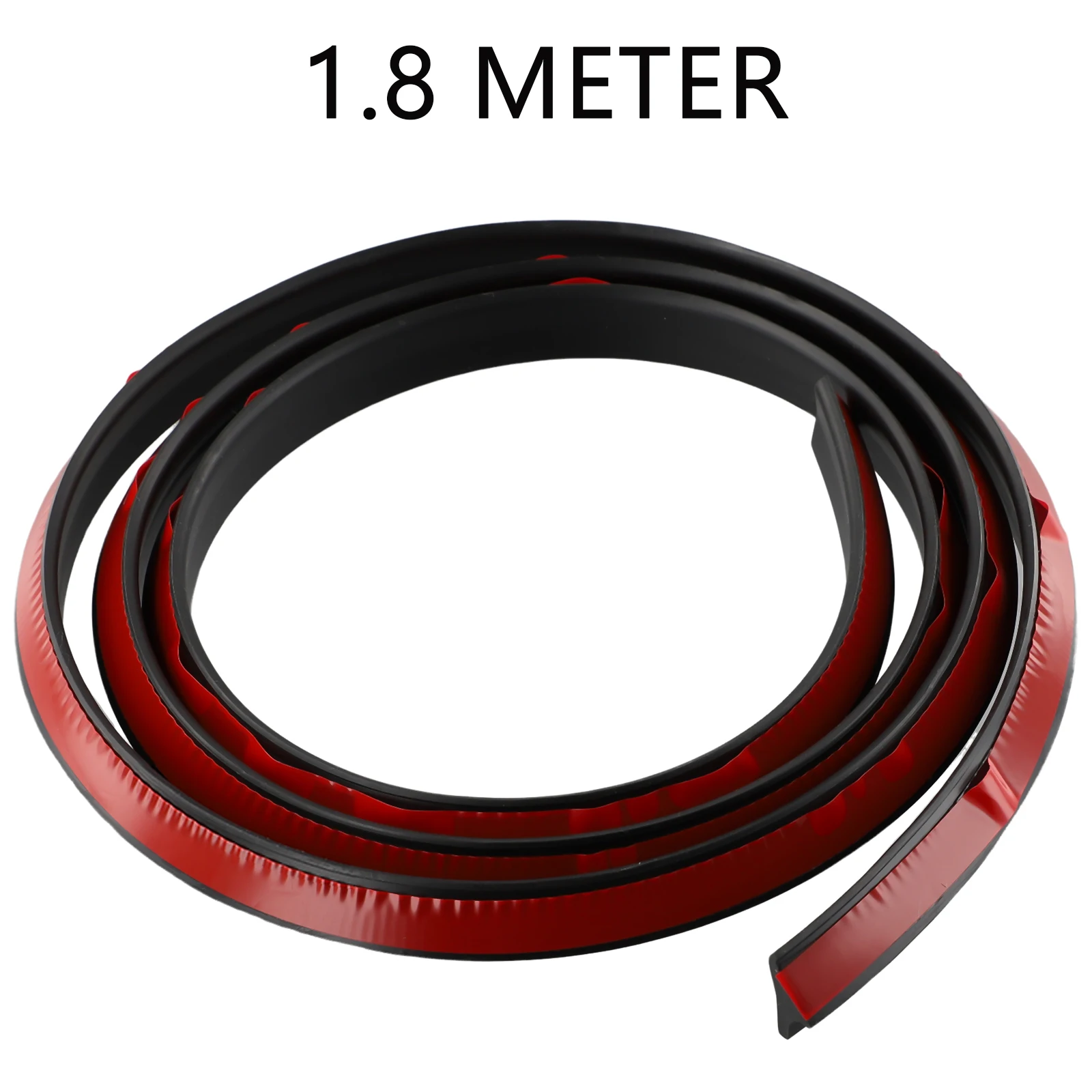 Rubber Windshield Seal Strip 1.8M for Car Front Hood and Wind Deflector Trim with Wiper Base Panel Sealing Function