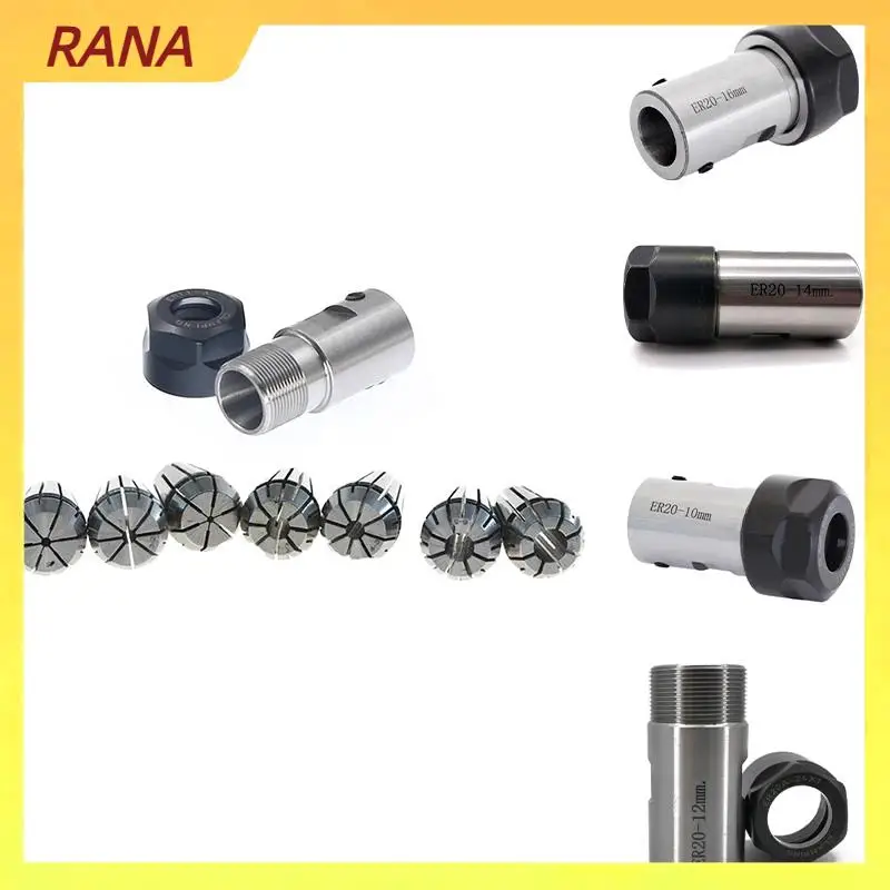 

RANA 1Set C25 ER20 +7Pcs 3 -12Mm Collet Chuck Motor Shaft Extension Rod Spindle Collet Lathe Tools Holder