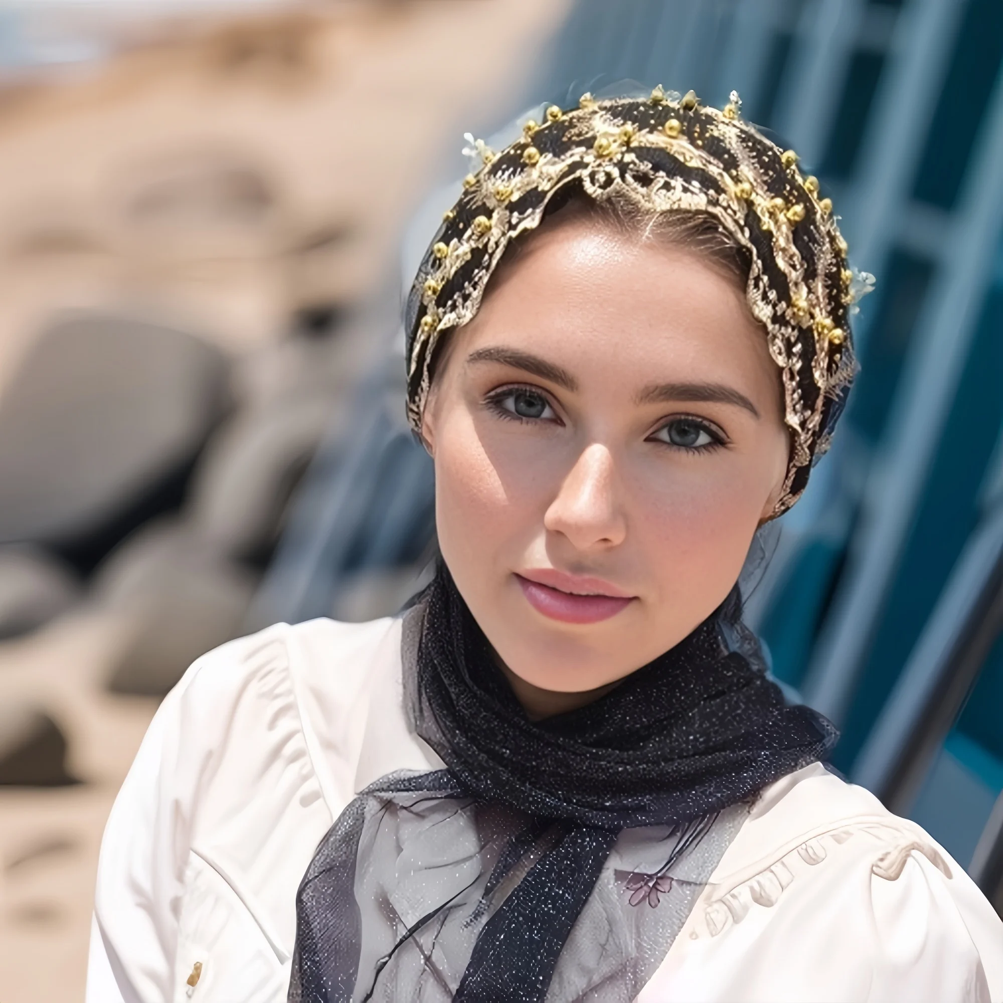 قبعة مطرزة إسلامية قبعات للنساء حجاب إسلامي عقال وشاح فوري حجاب عمامة إسلامية باندانا رائعة