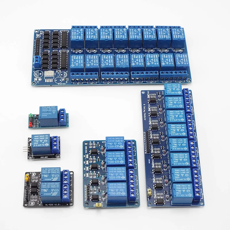 Relay Module DC 5V 12V With Optocoupler Relay Output 1 2 4 8 16Way Relay Module Control For dc5v dc12v 1 2 4 8 16 Way K5