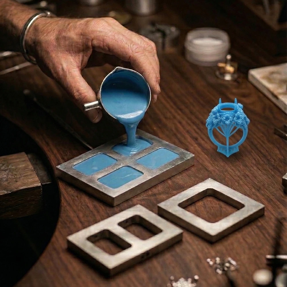 

Aluminum Jewelry Rubber Mold Frame for Vulcanizer Rubber Vulcanizing Mold Making Tool DIY Jewelry Casting Accessories 18mm