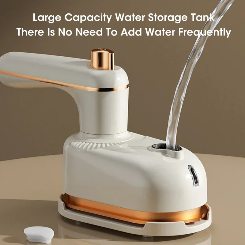 مكواة سفر كهربائية دوارة صغيرة، بخار مزدوج وجاف، رذاذ مياه محمول لطيف على الملابس، أداة العناية بالملابس سريعة التسخين