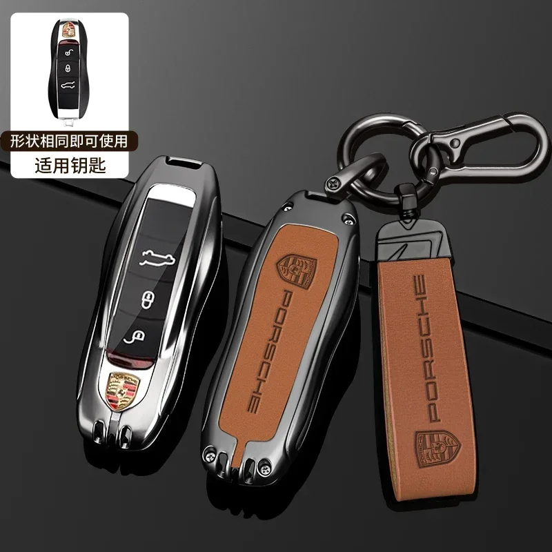 Funda de llave inteligente de coche de alta calidad, accesorios de carcasa para Porsche Panamera Spyder Carrera Macan Cayman Cayenne 911 970 981 991