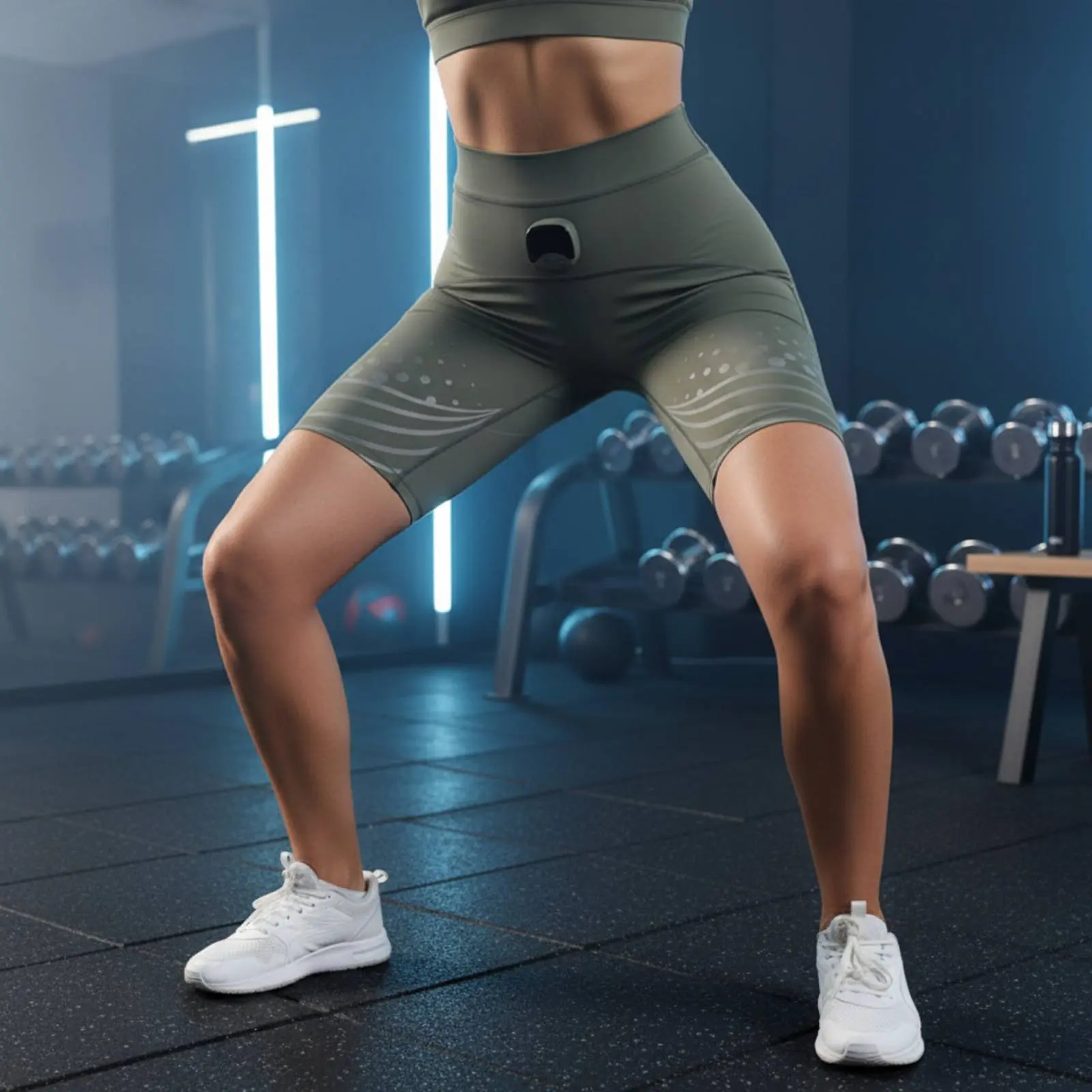 

EMS Pelvic Toner Shorts Lightweight & Comfortable Shapewear Fitness Gear Battery-Powered Controller Control for Gym