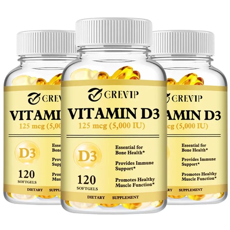 

Витамин D3 — поддерживает сильные кости и здоровье иммунитета — без глютена, без ГМО