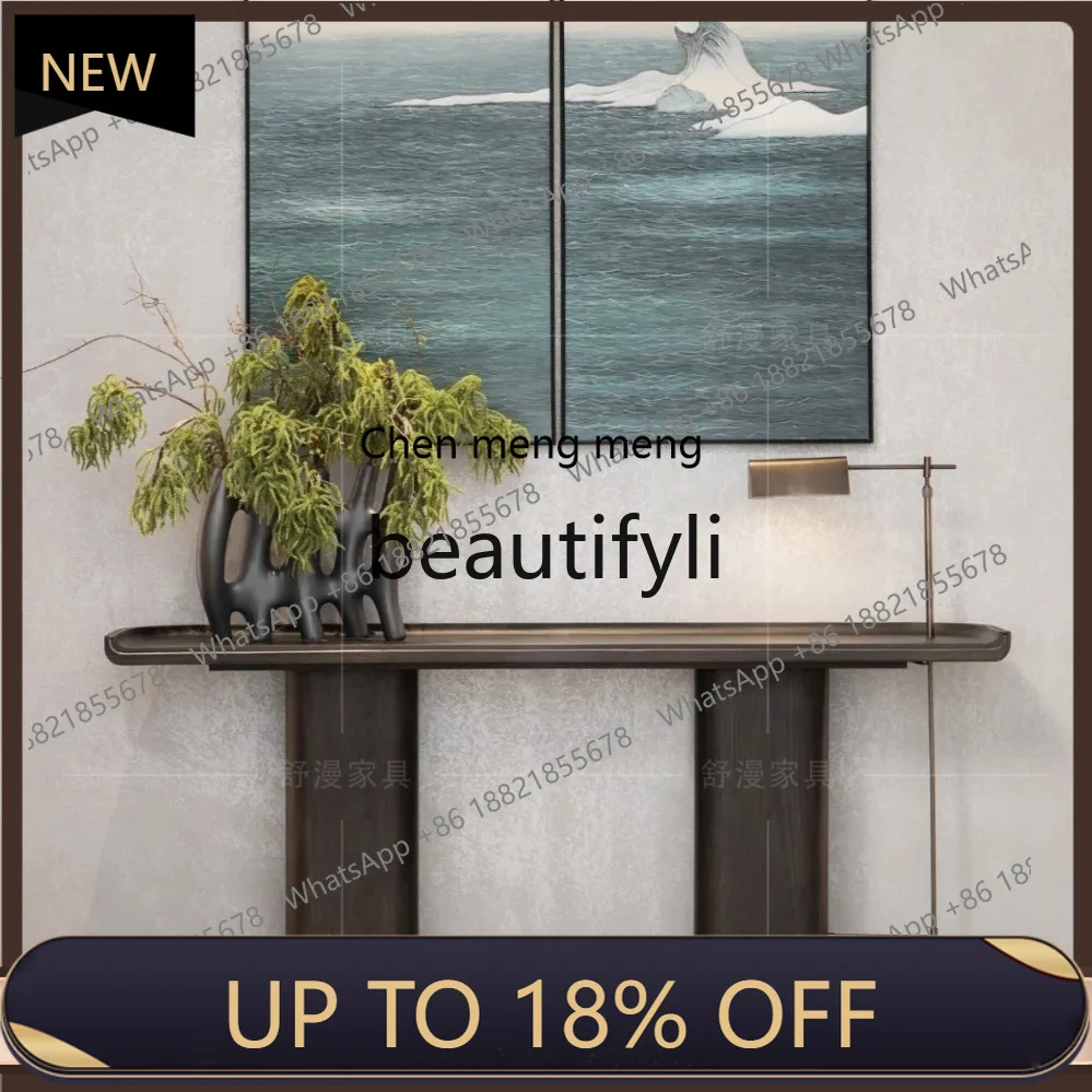 

P178 Light Luxury Entrance Table Modern High-End Decorative Cabinet Hotel Model Room Corridor Aisle End View Table