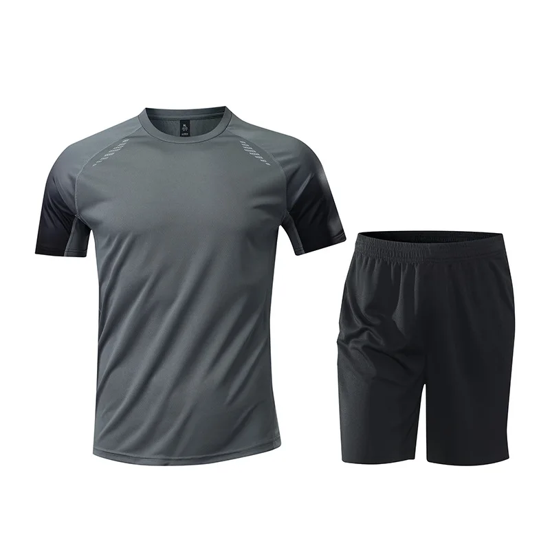 Men's Running Set 2026 Summer Breathable Quick Dry Mesh Sportswear Lightweight 5