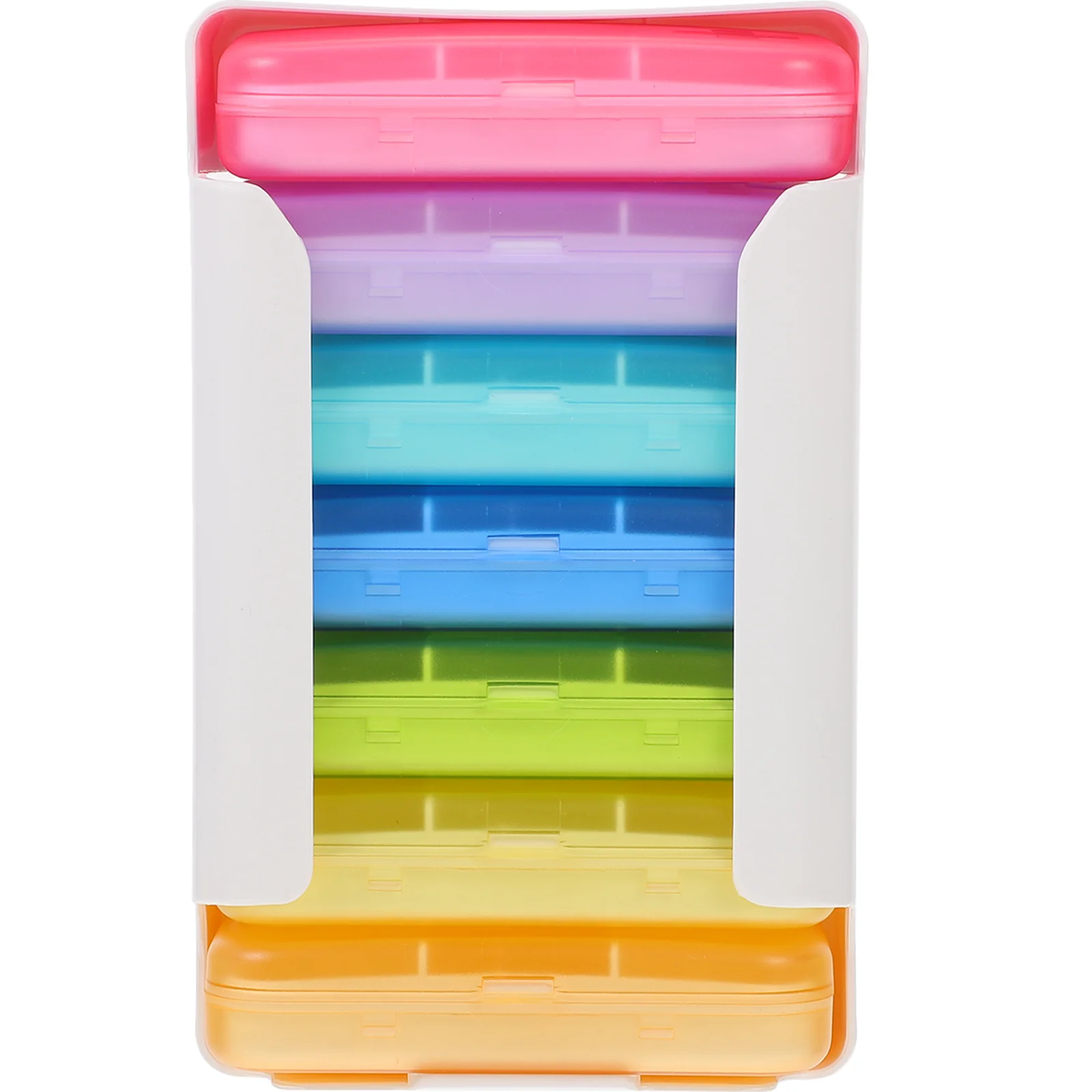 

1 комплект, портативный еженедельный органайзер для лекарств, дорожный футляр для таблеток, прочный круглый контейнер для хранения, милый держатель на 7 дней, милый органайзер