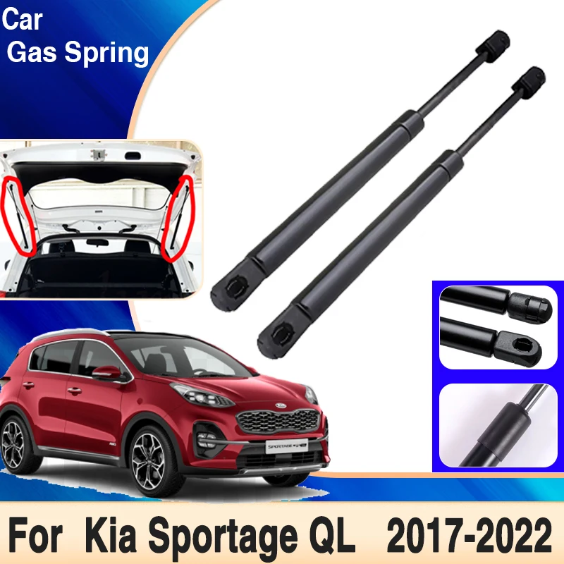 For Kia Sportage KX5 QL MK4 2017~2022 2018 Car Trunk Hydraulic Rod Tailgate Gas Struts Shock Strut Lift Supports Car Accessories