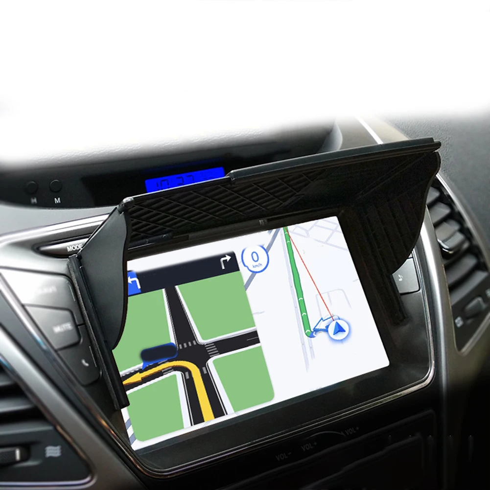 

Navigation Lens Cover Anti-Glare Hood Driving Safety Adjustable Design Increases Visibility 145-245 Mm Display Width