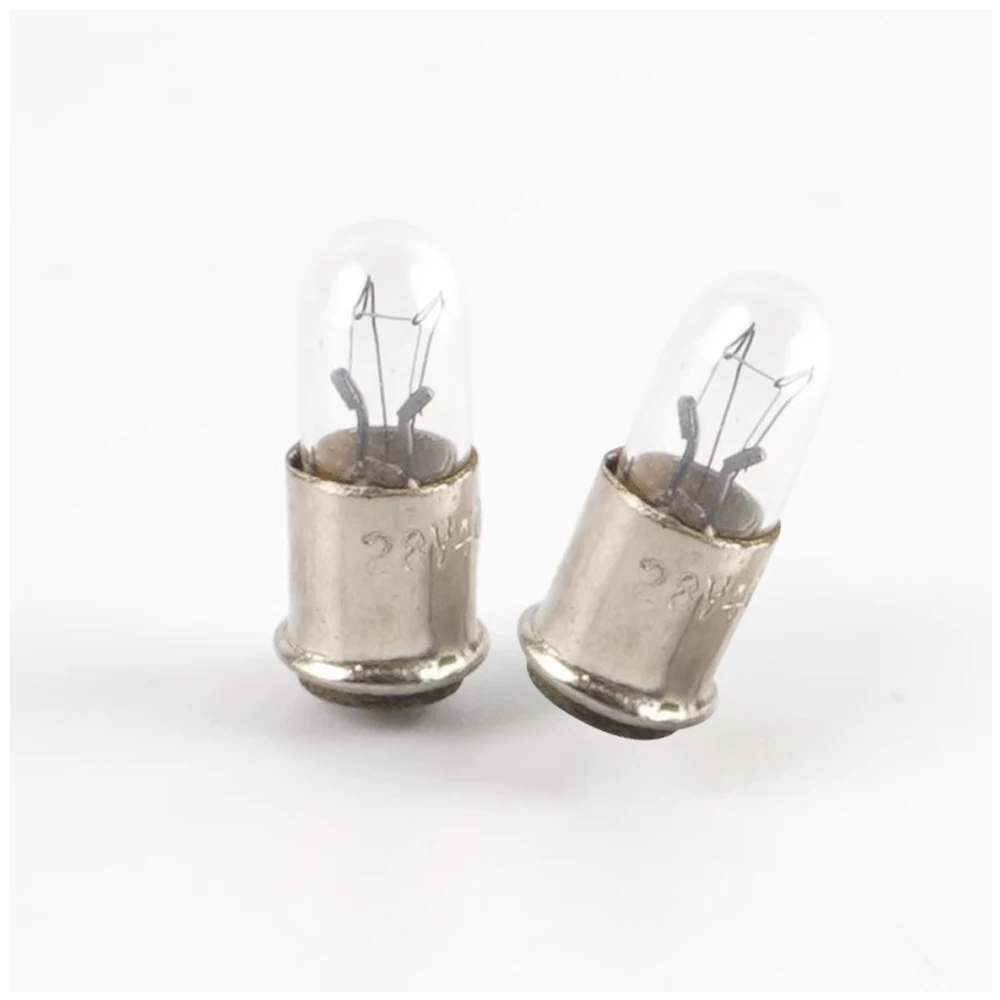 HoneyFly 10pcs MF6 Indicator Bulb 28V40mA 6V200mA  14V80mA 28V25mA T5.5X16mm Pilot Lamp for Marine Instruments Equipment