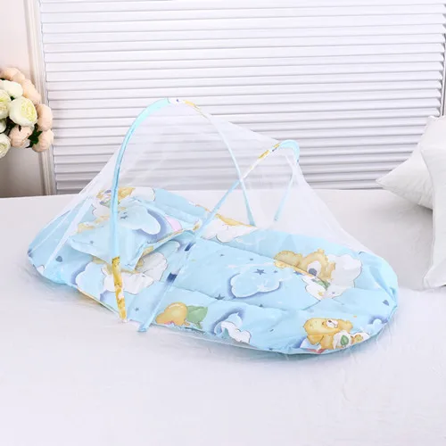 Foldable Convenient Folding Pressure Proof Crib Middle Bed for Newborn Baby Isolation Bionic Travel Crib