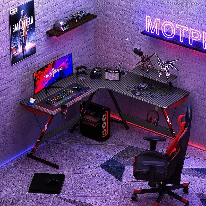 Corner gaming table Computer table Combination desktop home desk Modern simple desk Study table Double