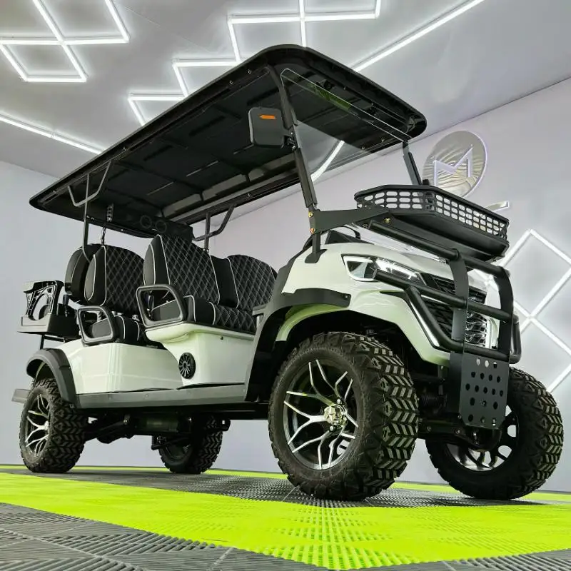 Off Road Golf Carts Electric Street Legal 4 Wheel Drive Electric Golf Cart 2/4/6 Seater Lithium Battery Golf Cart