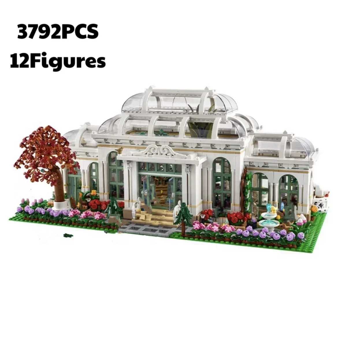 Creative Ideas Botanical Garden Set Compatible 21353 Building Blocks Glasshouse Streetview Modular Model DIY Bricks Toys Gift