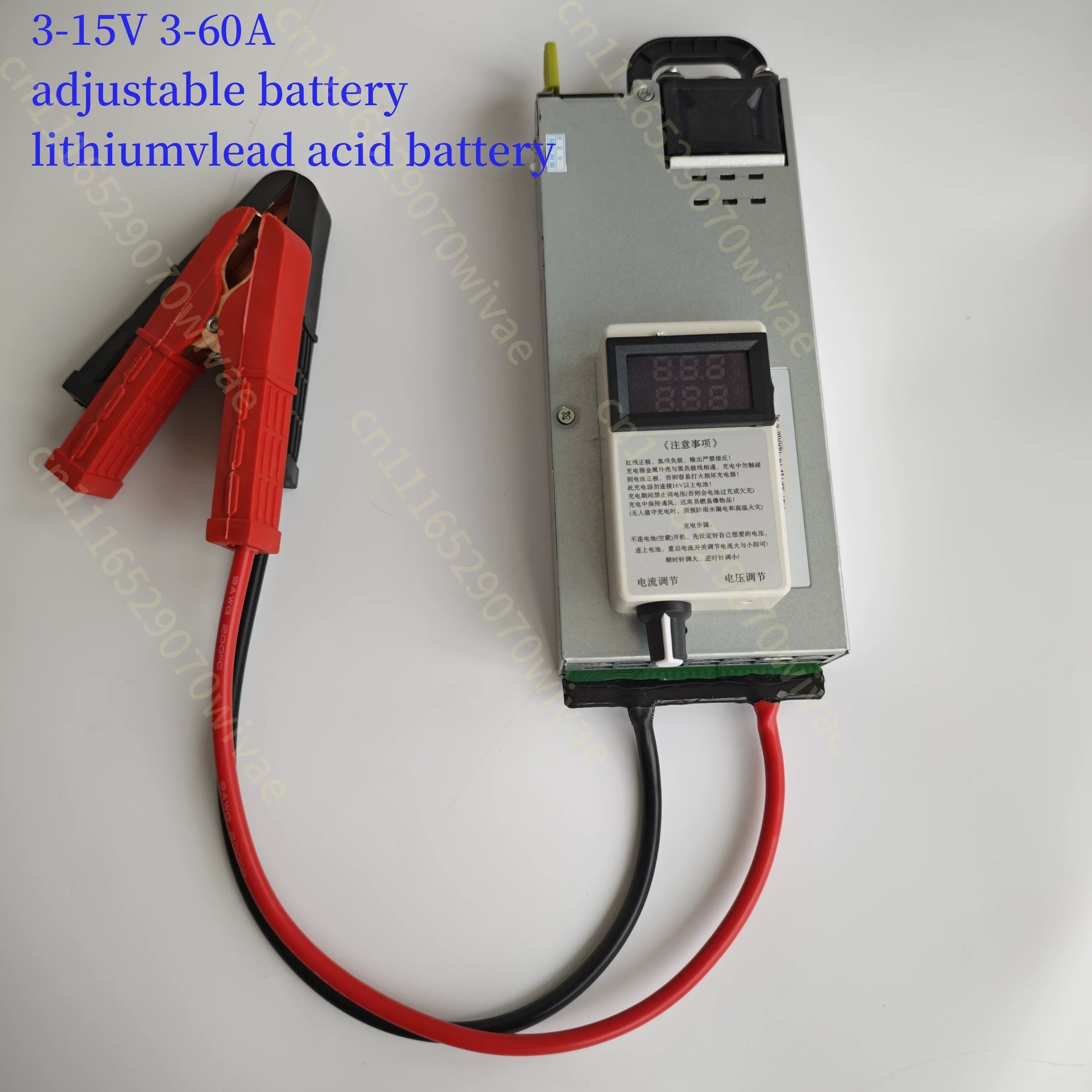 Fast Smart Charger 12V 100A High Power, Auto Detects LiFePO4/Lithium Battery, Full Power Charge & Maintain with LCD Display