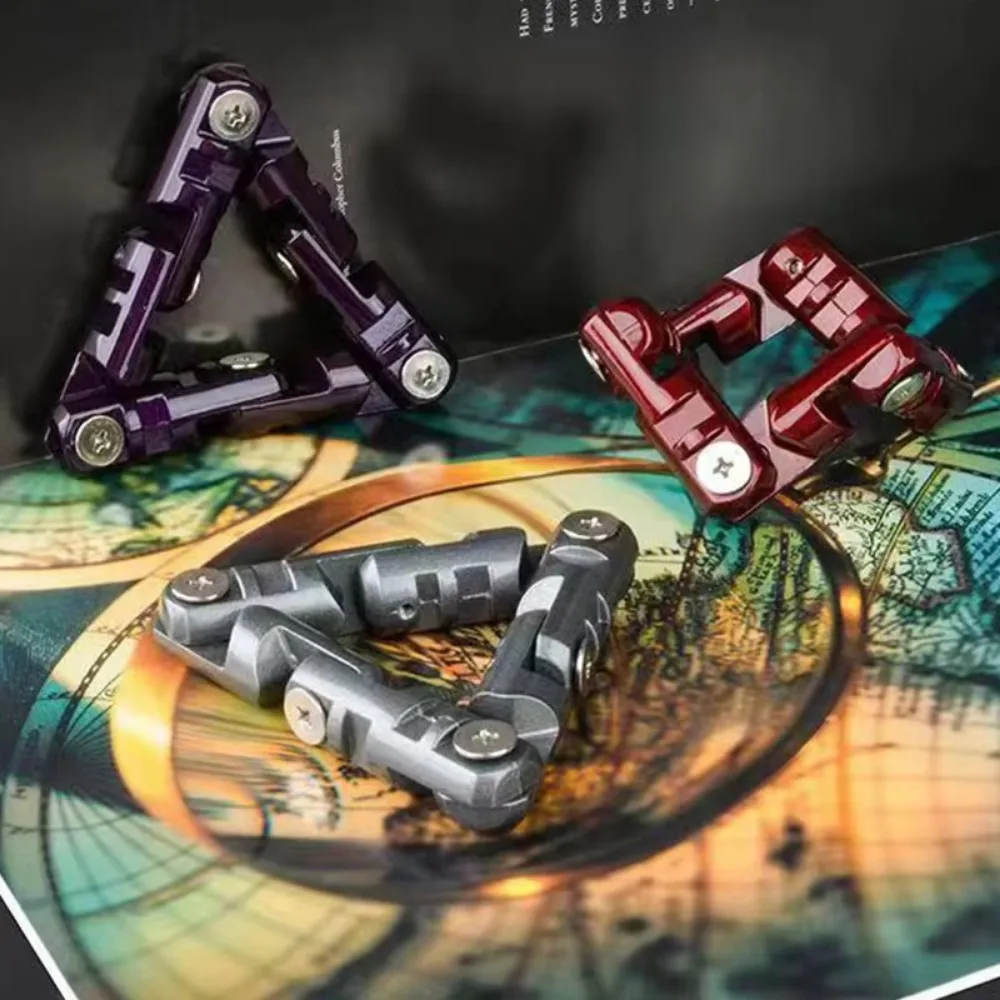 Nova corrente de metal edc brinquedo fidget adulto antiestresse alívio do estresse exercitador de mão criativo brinquedos para autismo tdah descompressão