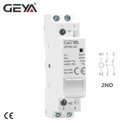 Din Rail Automatic Modular Household Contactor AC220V 2P 16A 20A 25A 2NC 2NO 1NO1NC 50/60Hz