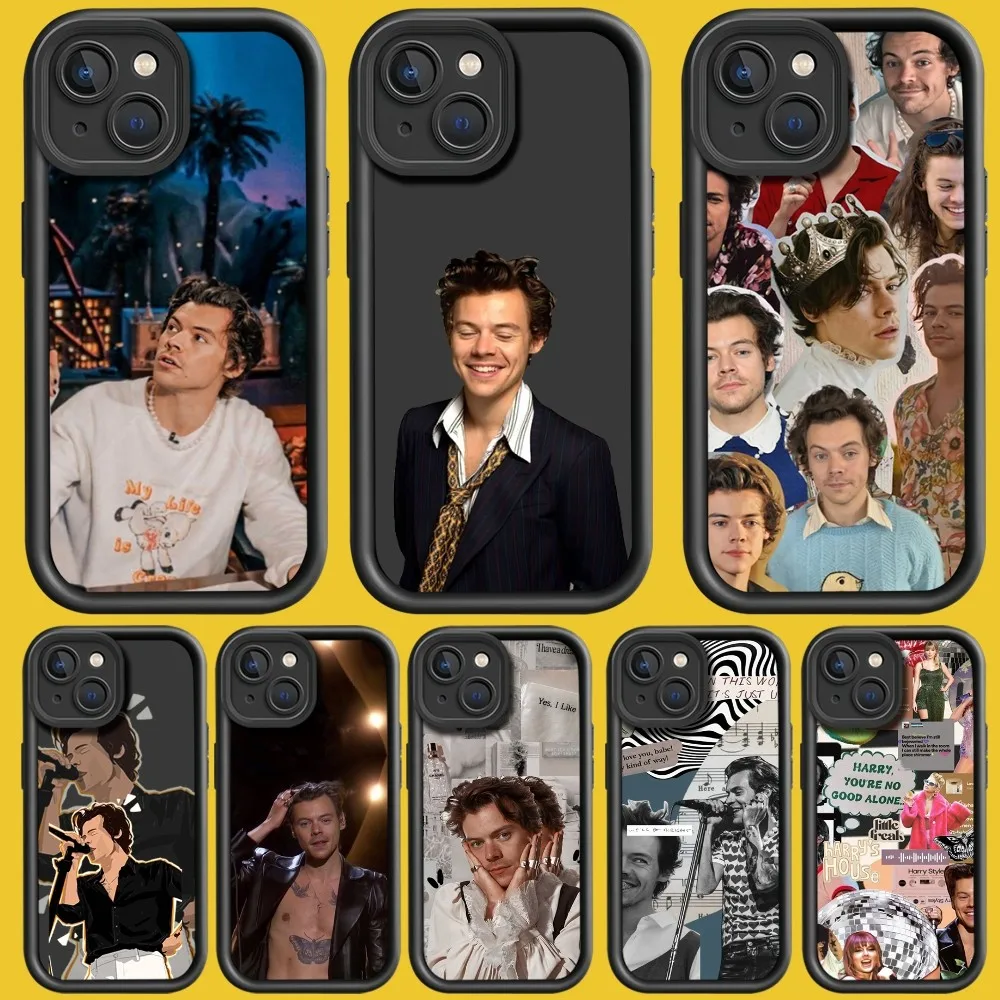 Чехол для телефона H-Harry Singer S-Style для iPhone 15 11 12 13 14 Pro Max, модный ударопрочный чехол с допамином