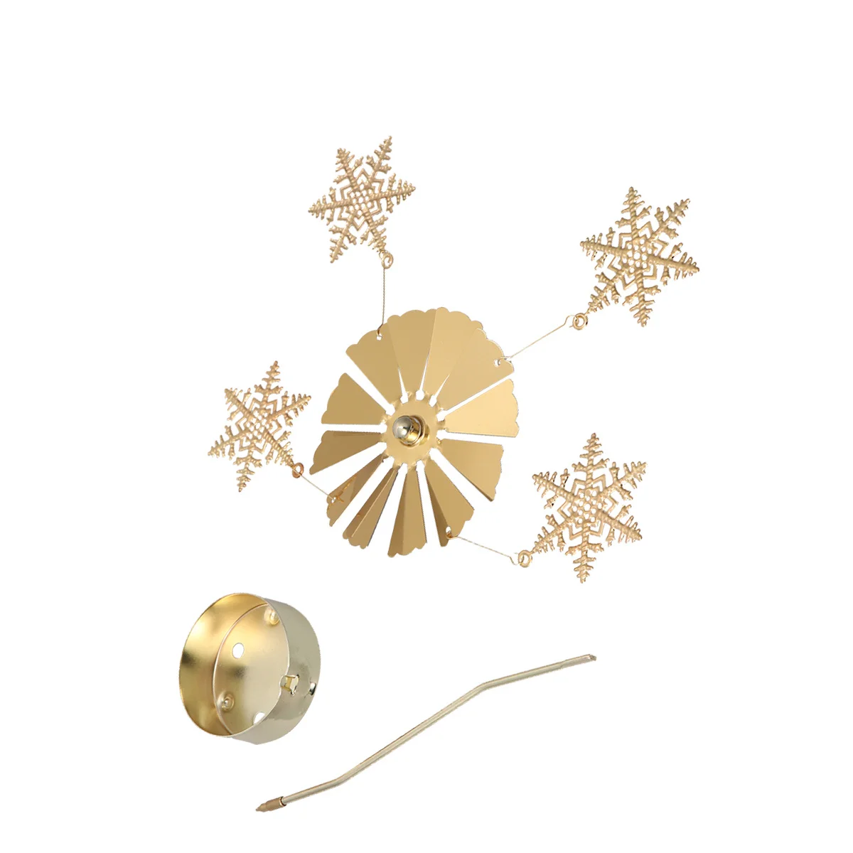 

Rotating Snowflake Holder Revolving Windmill Candlestick Tea Light Decor For Party Wedding Home Living Room