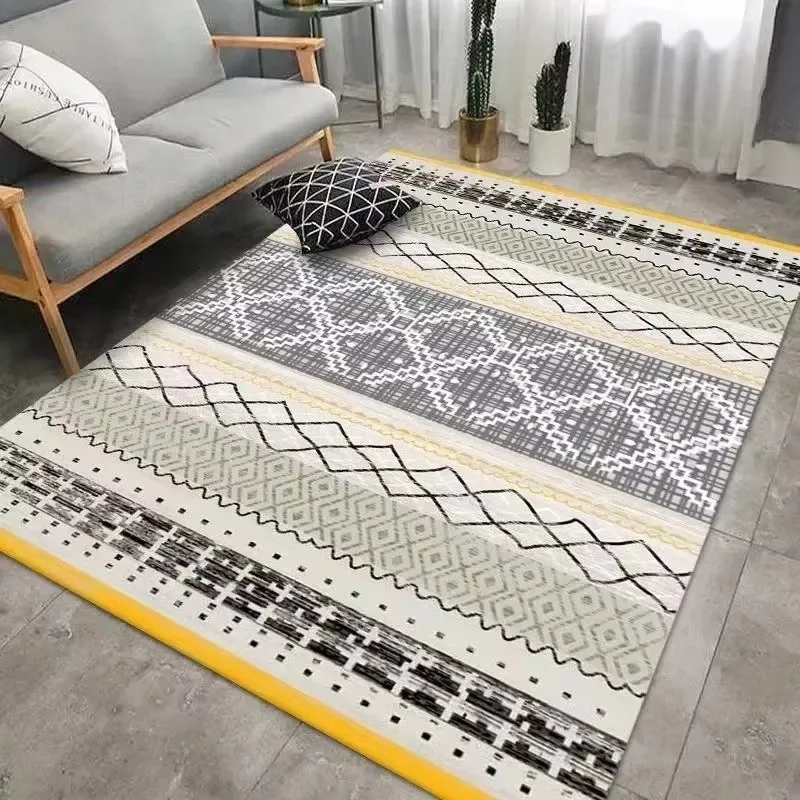 American Crystal Velvet Rug, Cool Touch Dirt-resistant Anti-slip Mat for Bedroom Living Room