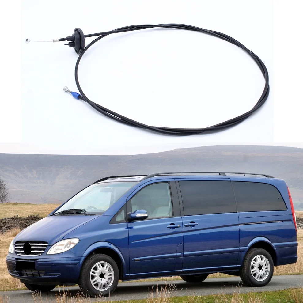 ベンツvito,viano,w639,2003-2014,a6397500359用のフロントエンジンロックラッチ,bonnetリリースケーブルワイヤー