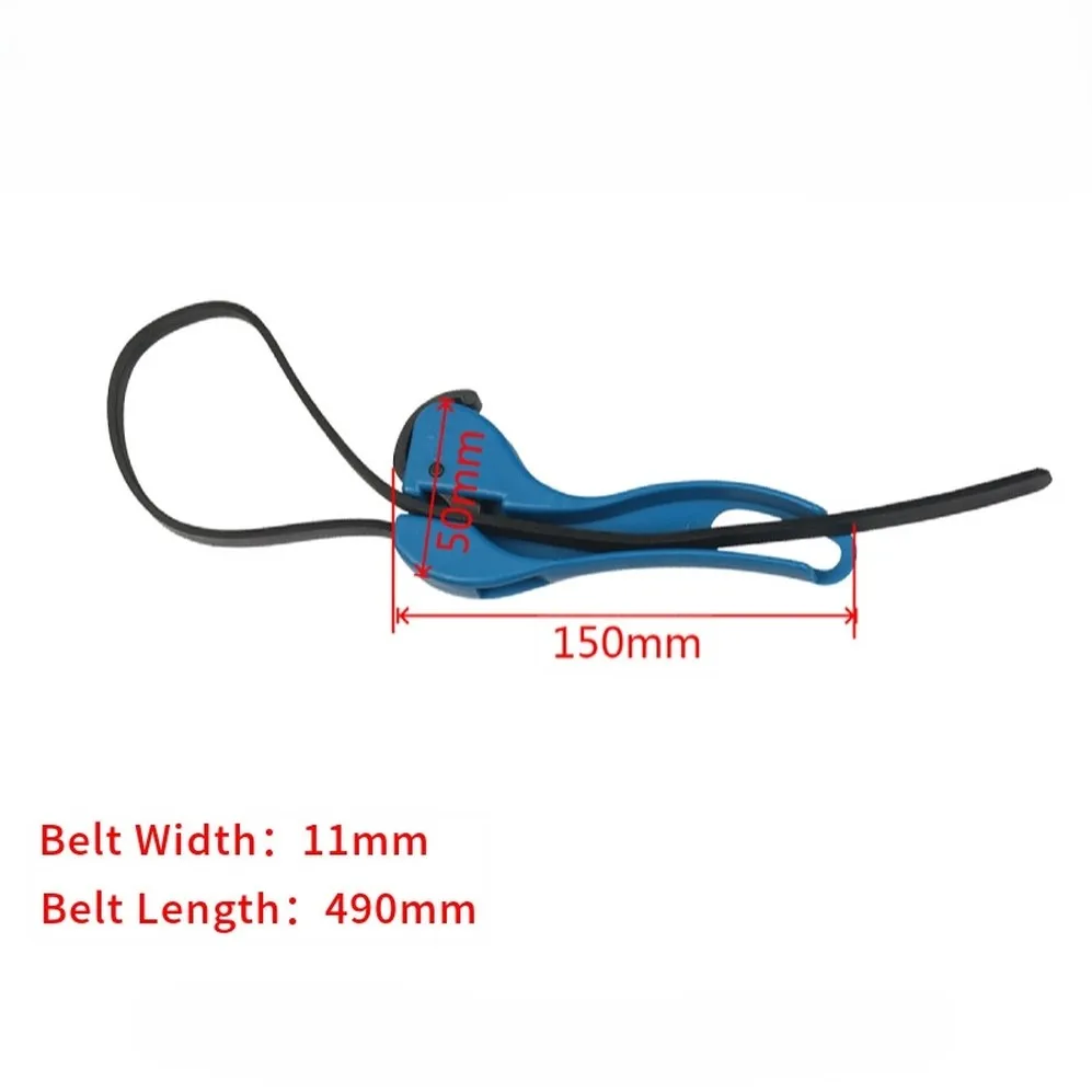 Autoreparatiegereedschap Multifunctionele rubberen riemsleutel met vergrendelingsgesp Ondersteuning met hoog koppel voor oliefilterkraanleidingen