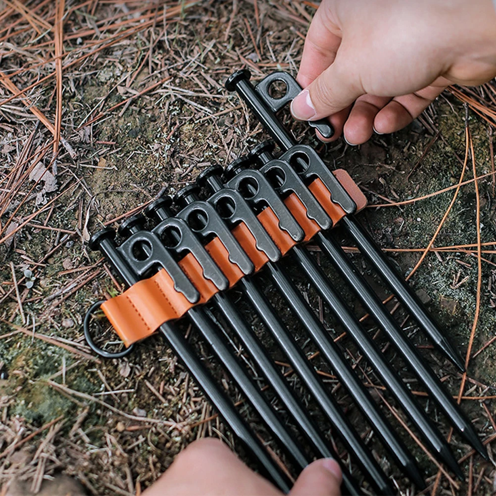 

2 Pcs Stake Floor Nail Camping Accessories Tent Holder Peg Organizer