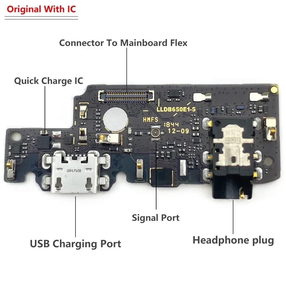 100% Original New USB Charging Charger Port Connector Flex Cable Board For Xiaomi Redmi Note 5 Pro