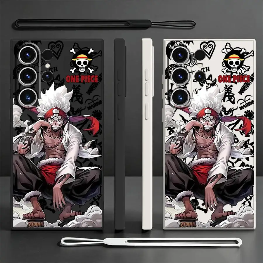 Case for Samsung Galaxy S26 S20 FE S22 Note 20 10 Ultra S24 Ultra S25 Edge S21 Plus S23 Phone Cover Anime Ones Pieces
