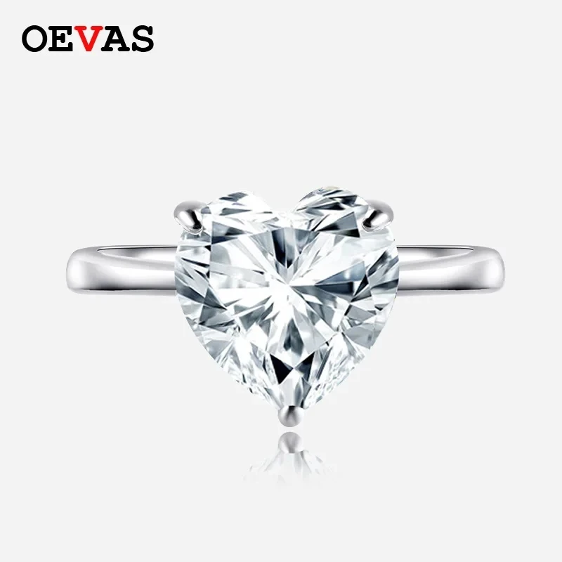 

OEVAS 100% Серебро 925 пробы высокоуглеродистые бриллиантовые обручальные кольца для женщин Сверкающие Красочные ювелирные изделия по месяцу рождения оптовая продажа