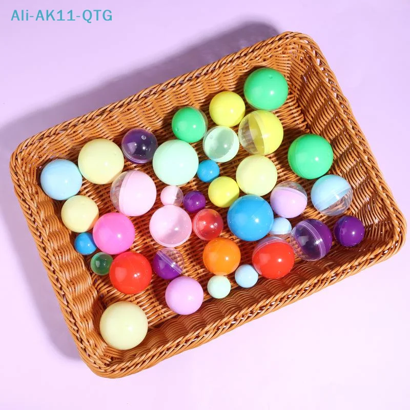 Hot 50Pcs 28-55MM Tiny Empty Plastic Balls Capsule Toys Surprise Ball Container Prop Paintball DIY Making Things Models