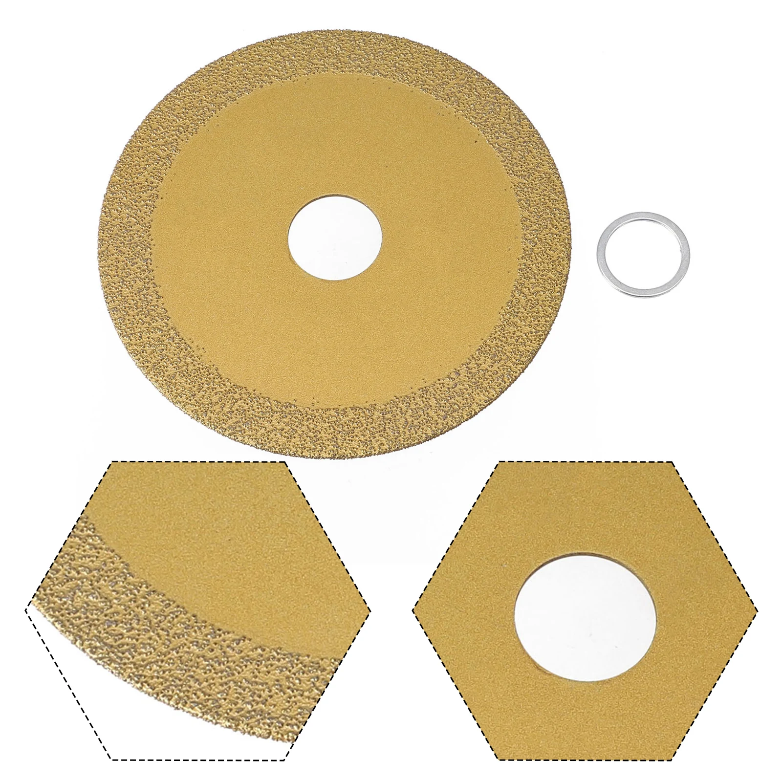 Useful Brand New Diamond Saw Blade Cutting Blade Spare Parts Replacement Gold Metal 4inch/100cm Accessories Cutting Disc