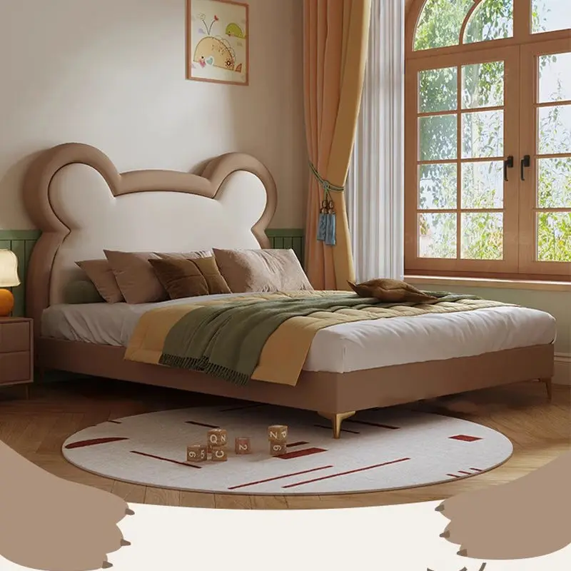 

White Luxury Kids Beds Decoration Safety Normal Custom Wooden Kids Beds Single Modern Design Lettino Per Bambini Furniture Home