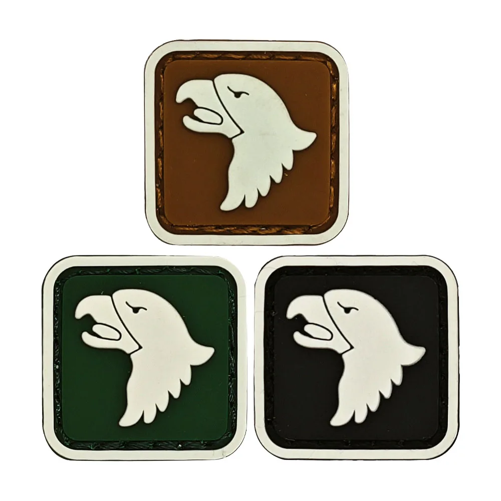 1 قطعة الولايات المتحدة 101st فرقة شارة المحمولة جوا المطرزة هوك وحلقة التصحيح التكتيكي