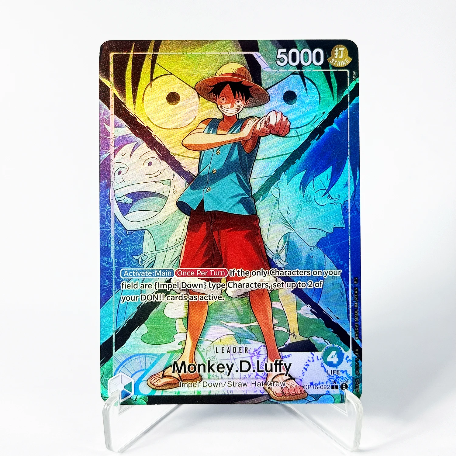 New OP16 Alt-Art Leader Cards All Set Luffy/Ace/Sengoku/Teach etc