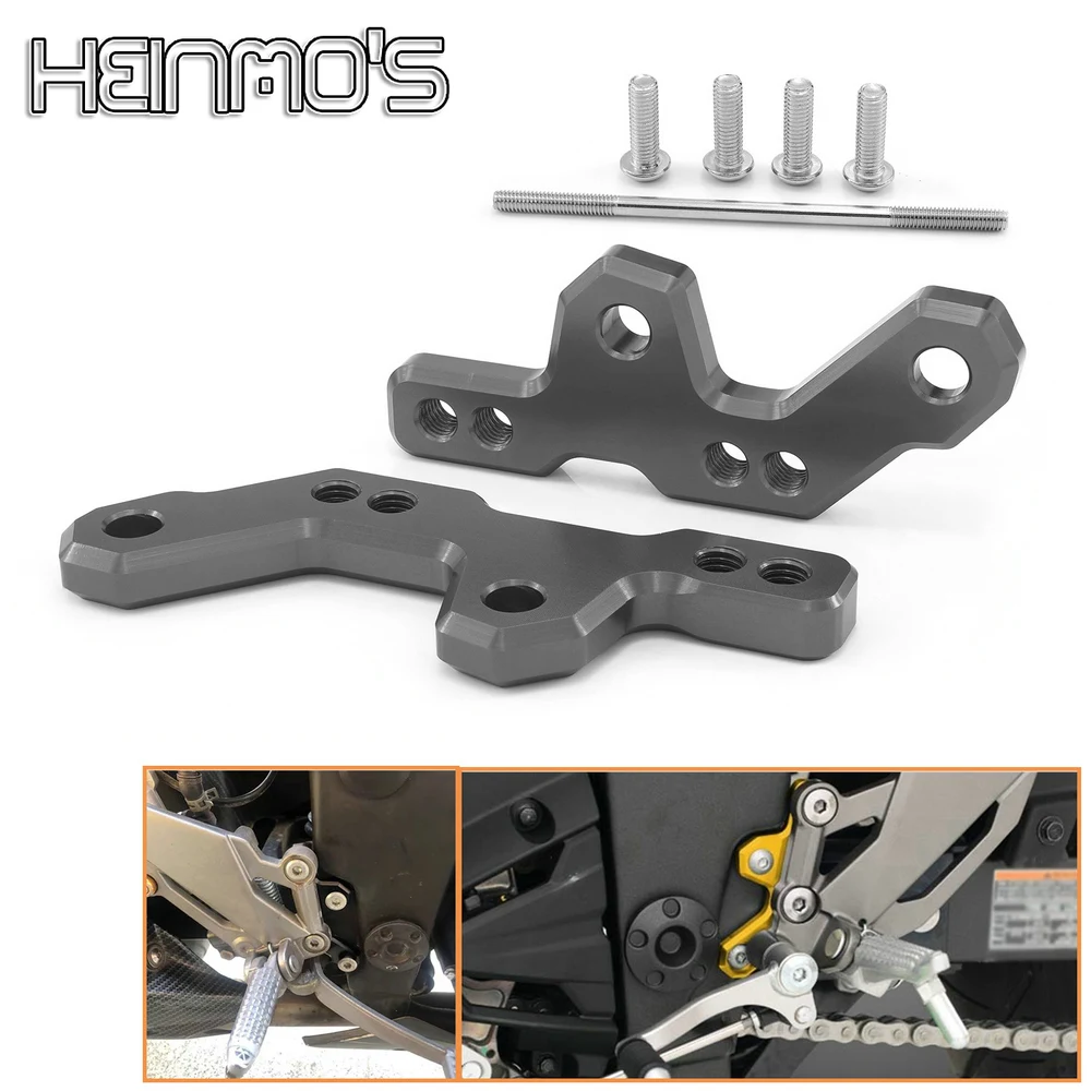 

Motorcycle For Kawasaki Ninja 250 300 Z250 Z300 ZX300R 2013-2018 Rearset Rear Set Replacement Base Mounting Plate Accessories