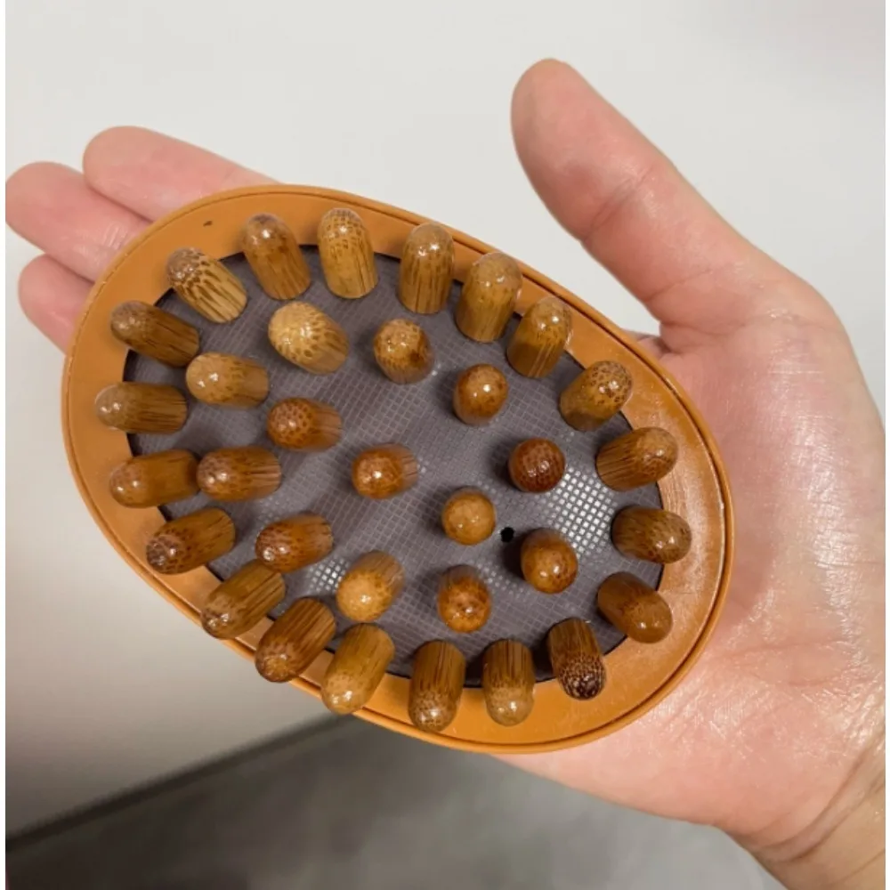 Sikat Anti Selulit Tubuh, Sikat Kayu Penenang dengan Minyak Esensial, Spa, Bantal Udara, Sisir Pijat, Sikat Pijat Kulit Kepala, Pemijat Tubuh