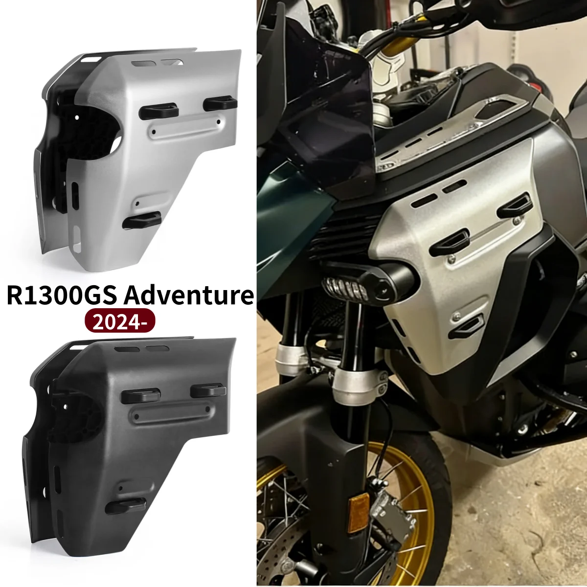 

Motorcycle Side Panels Water Tank Guard For BMW R1300GS ADV R 1300 GS Adventure 2024 2025 Frame Protector Radiator Cover Fairing