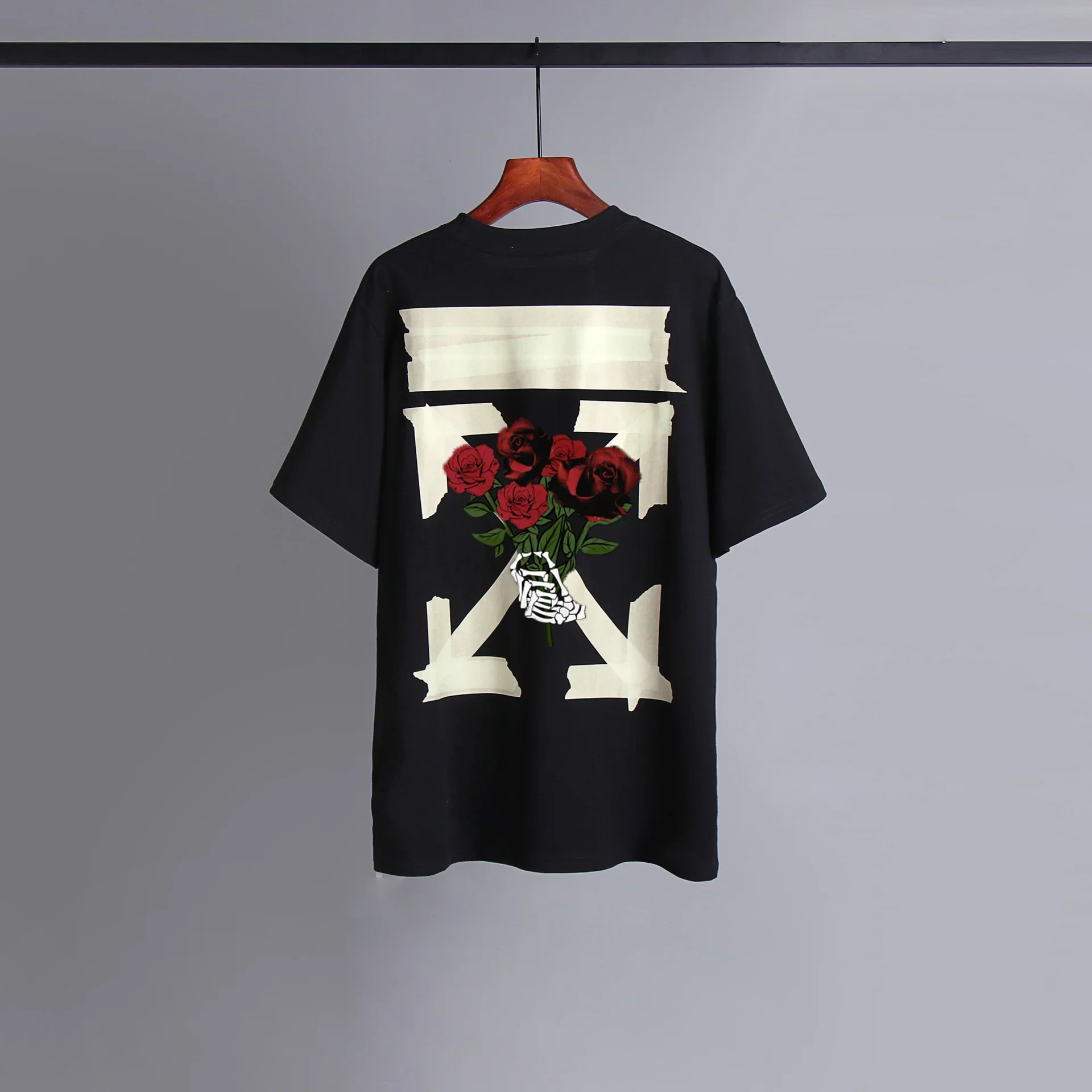 Korea Hip-Hop Baumwoll-Luxusmarken-Grafik-T-Shirt, Oversized für Männer und Frauen, Sommer, Luxusmarke, Retro, Freizeit, locker geschnitten, Kurzarm – Detail 3