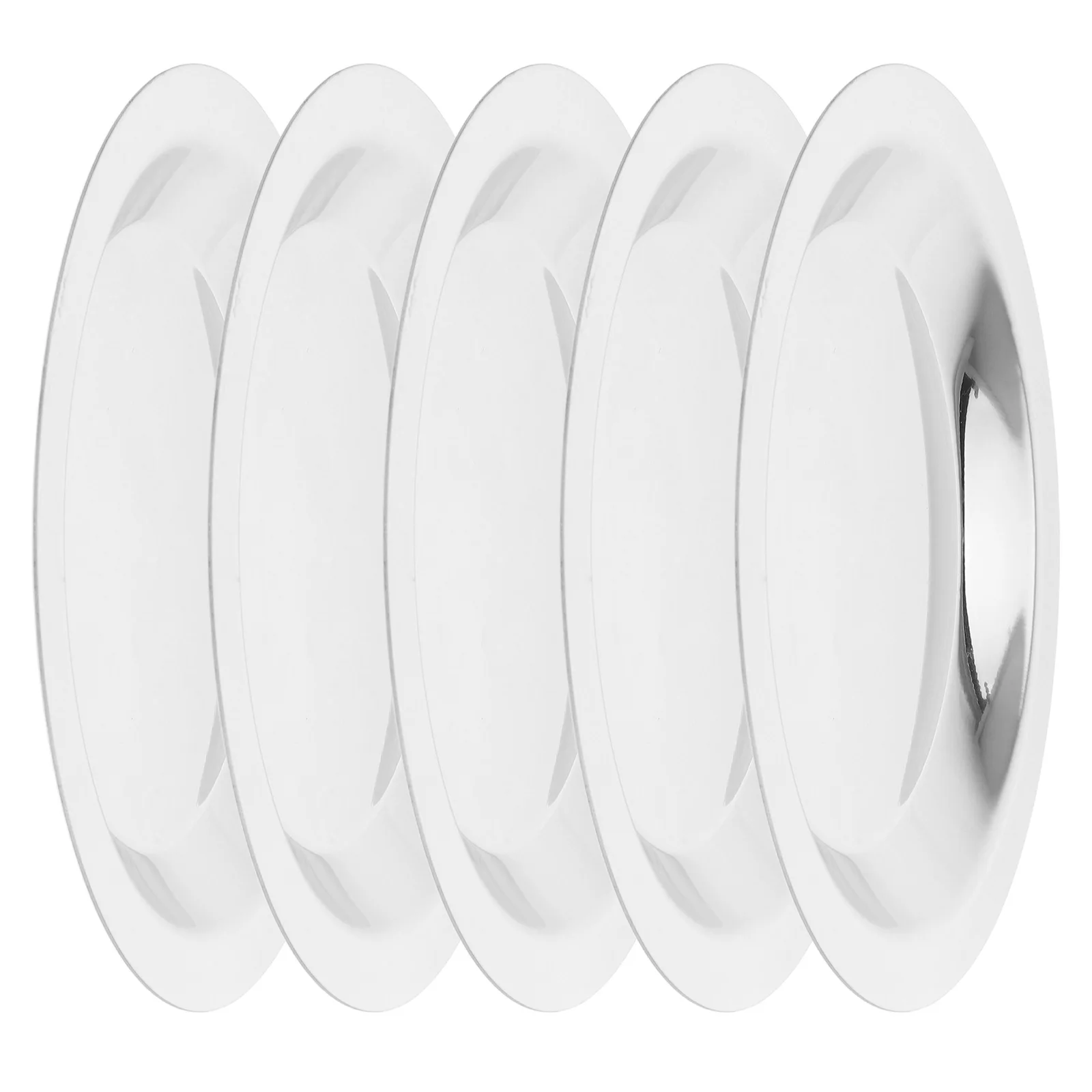 

5Pcs Wine Bottle Coaster Stainless Steel Heat Resistant Metal Wine Pads Non Slip Table Protector for Home Dining Coffee