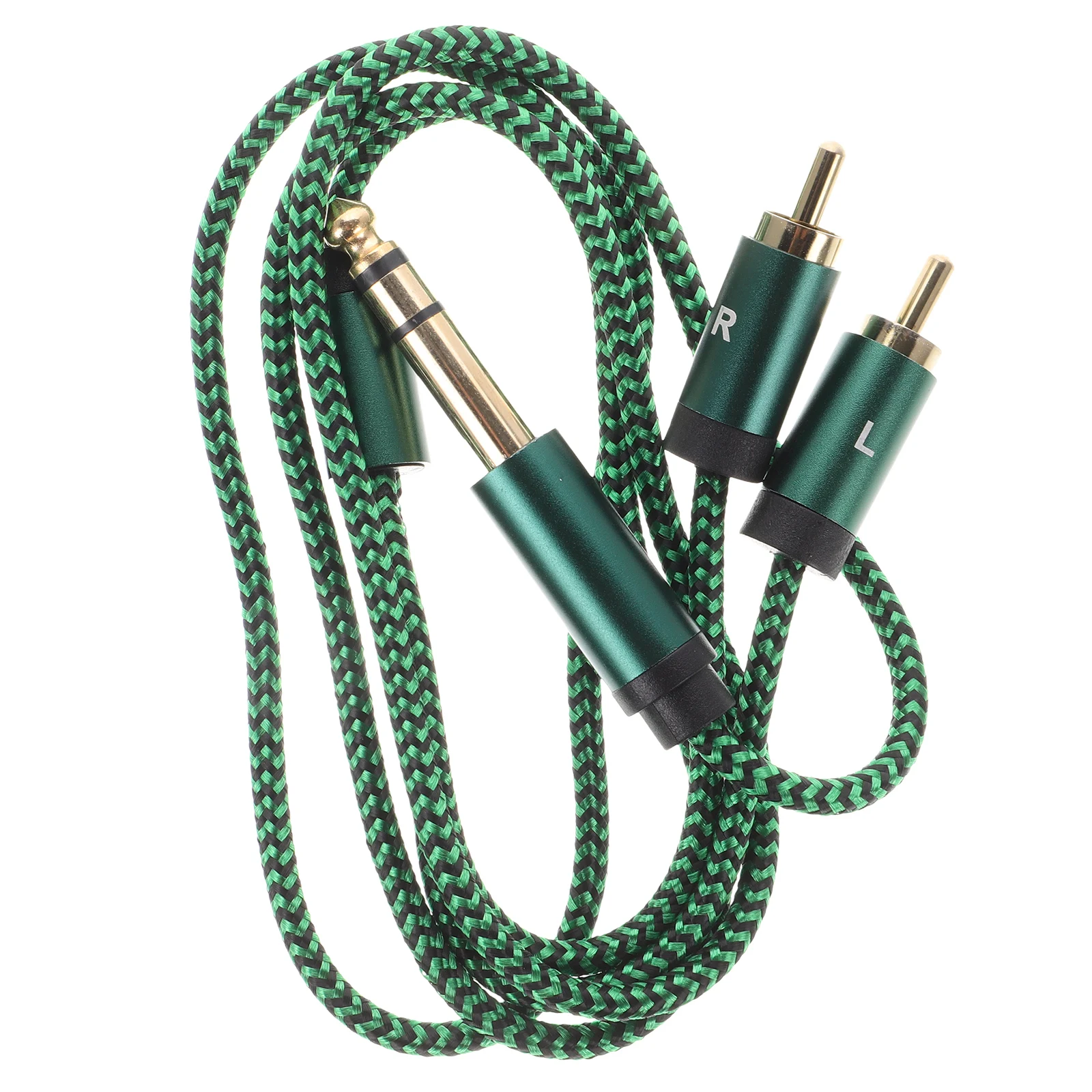 

1pcs 6.35Mm Instrument Amp Connection Guitar Patch Bass Audio Cable Live Sound Durable Electric Guitar Pedal Cable Speaker Patch