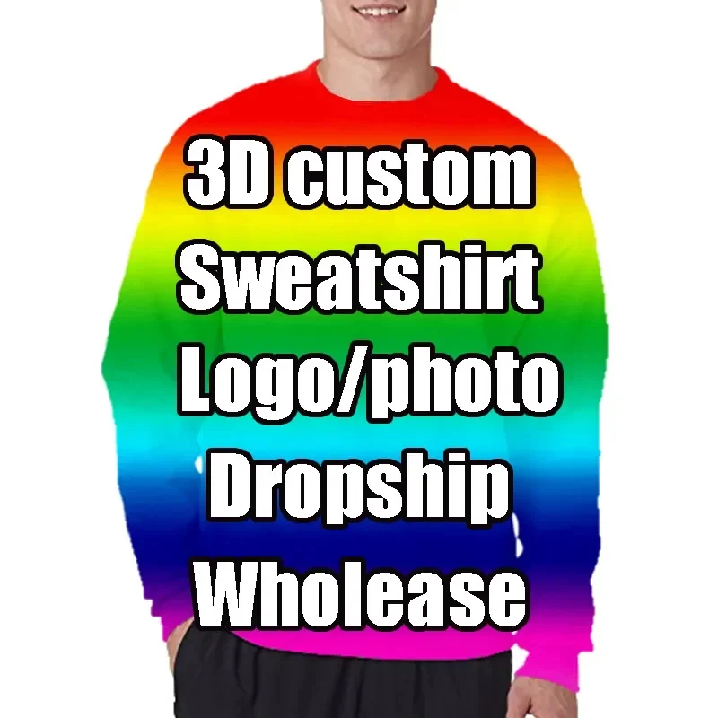 

DIY 3D Print Autumn Custom Long Sleeve T Shirt For Men Women Chilren Clothing Customization 3D Printed T-shirt Comfortable Top