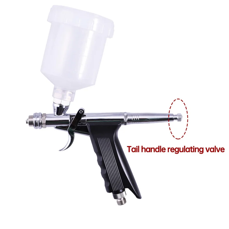 Ensemble d'aérographe professionnel H-W 0.5Mm, avec outils de pulvérisation, connecteur de capuchon de buse de remplacement pour modèle de voiture, peinture murale, clous