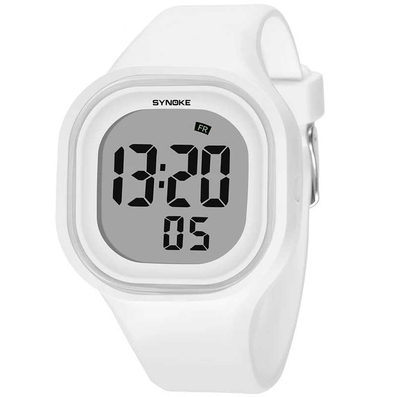 Relojes deportivos impermeables para hombre y mujer, reloj electrónico con esfera cuadrada, Digital, regalo para niño y niña