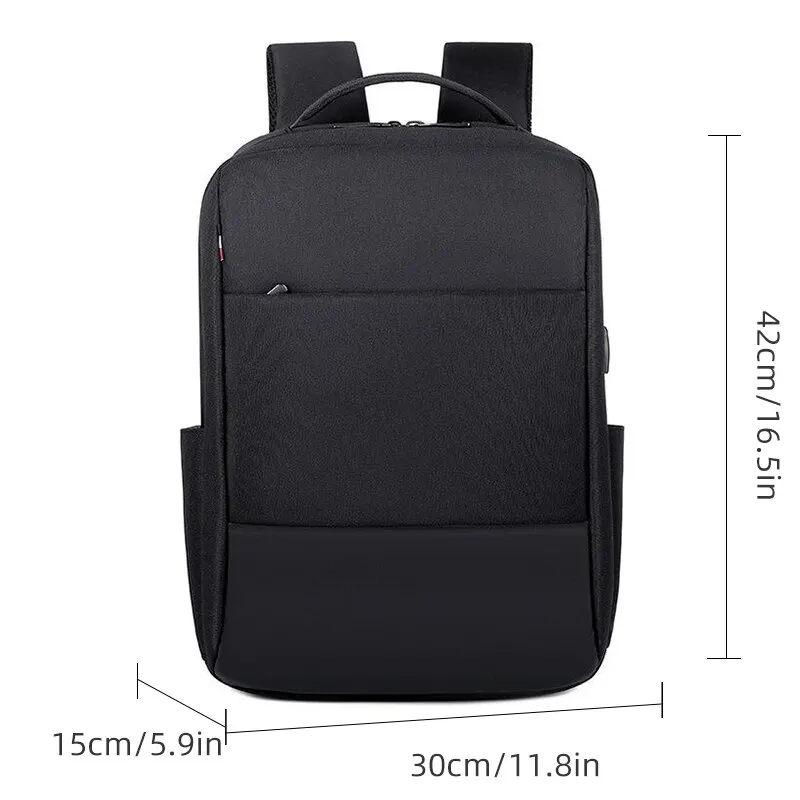 Ransel Laptop pria kapasitas besar, ransel sekolah 15.6 inci anti air multifungsi, ransel perjalanan santai Bisnis