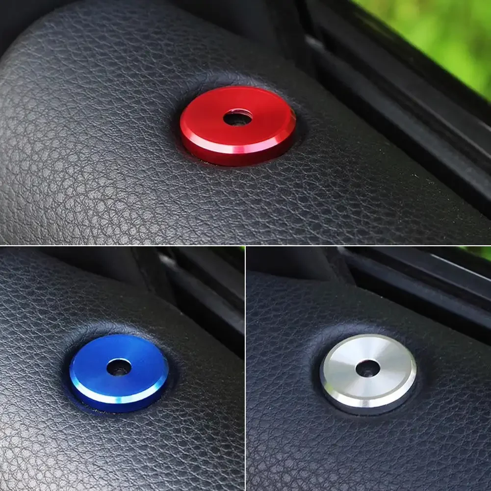 4PCS/set Car Door Bolt Lock Pin Base Decorative Ring Sticker Fit for Porsche Cayenne Panamera Macan Auto Interior Accessories