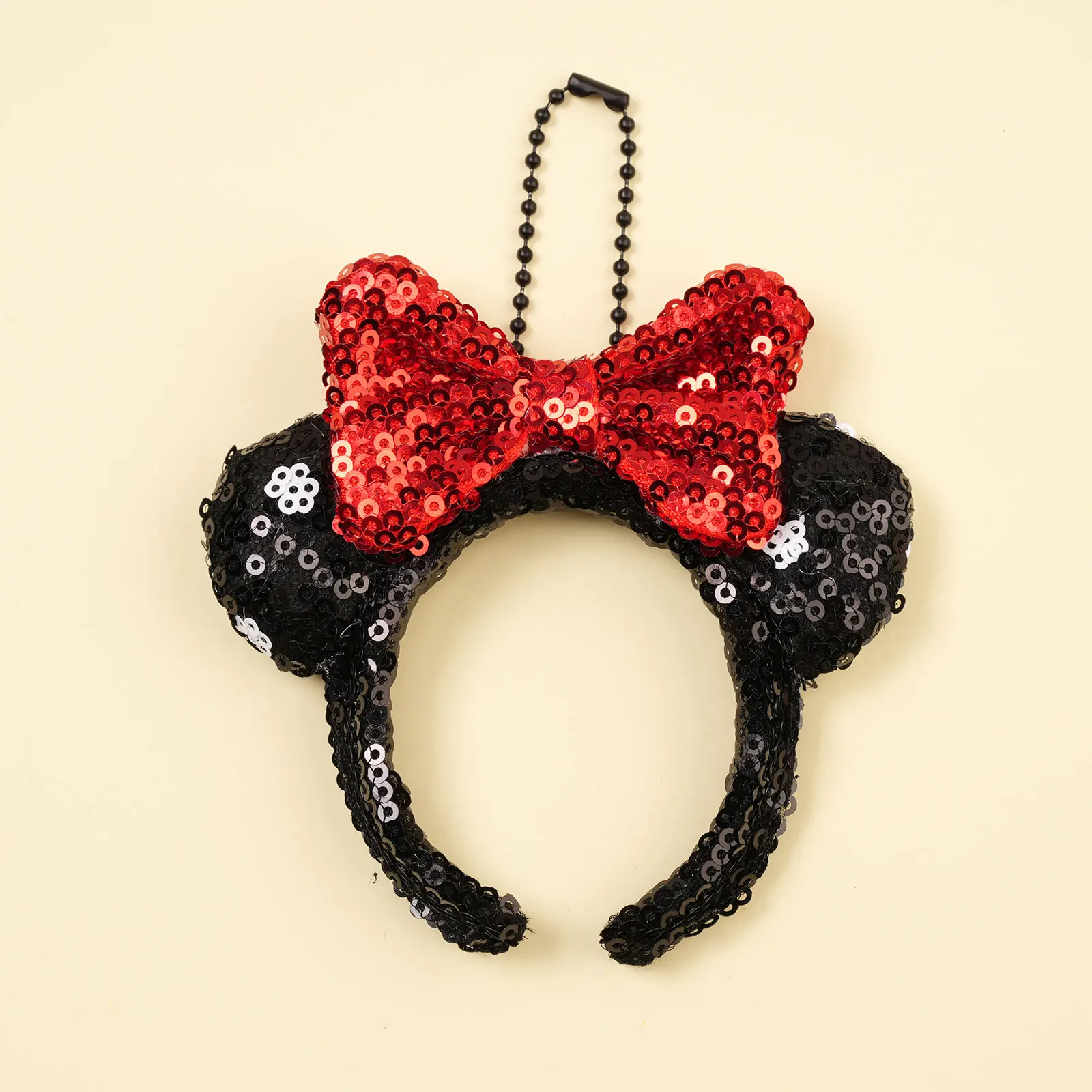 1/3pcs Cute Mickey Mouse Ear Headband Pendant Bags Backpacks Phone Cases Pendants Fun Keychains Cameras Photography Decorations view 2
